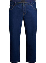 Cropped Vera jeans med straight fit, Unwashed