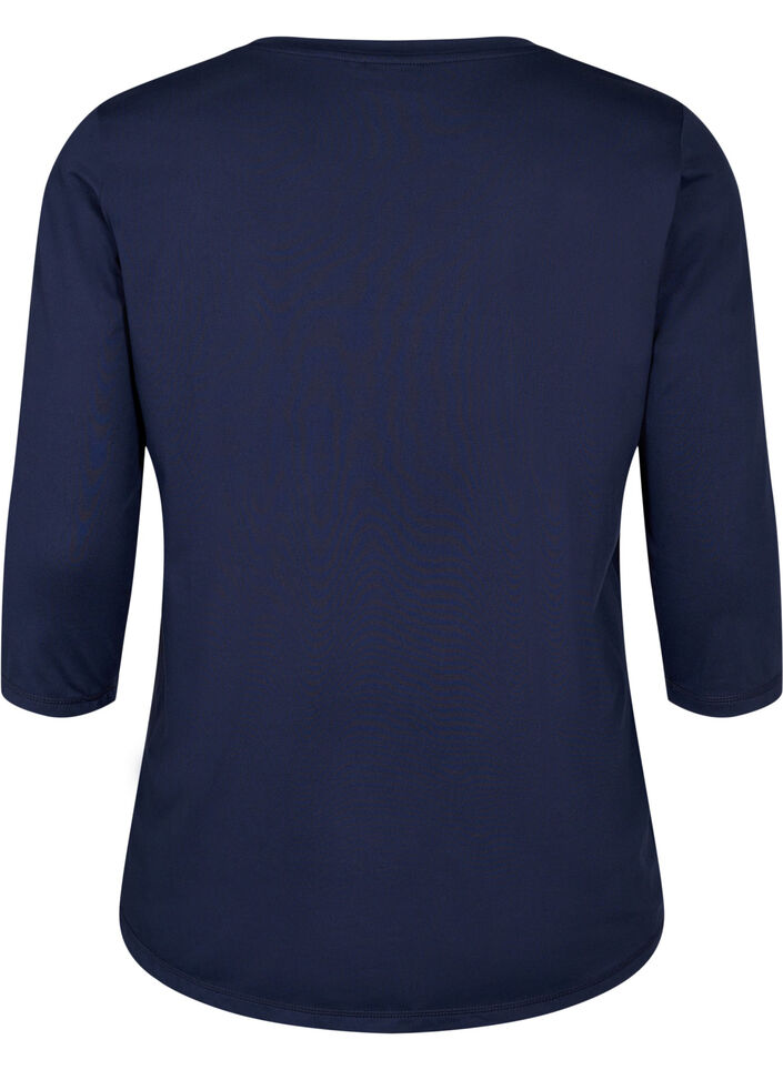 Treningsgenser med 3/4-ermer, Blå, Packshot image number 1