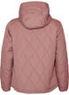 Lett vattert jakke med diamantquilt, Rosa, Packshot image number 1