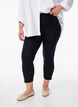 3/4-leggings med knapper, Svart, Model image number 0