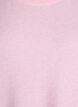 L&oslash;s strikket bluse med korte ermer, Rosa, Packshot image number 2