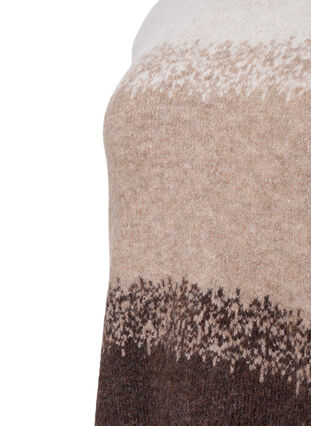 Strikket bluse med brede striper, Pumice Stone Comb, Packshot image number 2