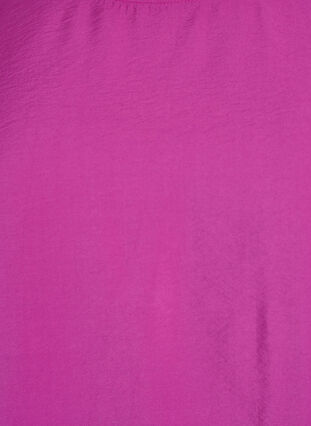 Zizzi Kortermet bluse med elastisk fold, Rosa, Packshot image number 2