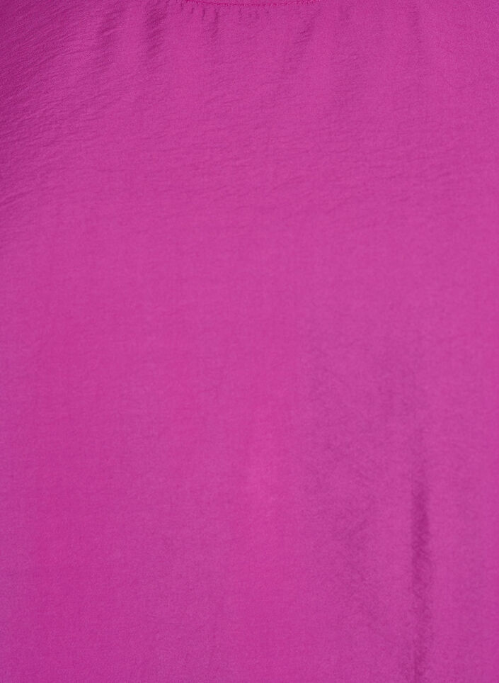 Kortermet bluse med elastisk fold, Rosa, Packshot image number 2