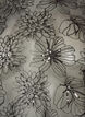 Bluse i mesh med blomster og paljetter, Svart, Packshot image number 2