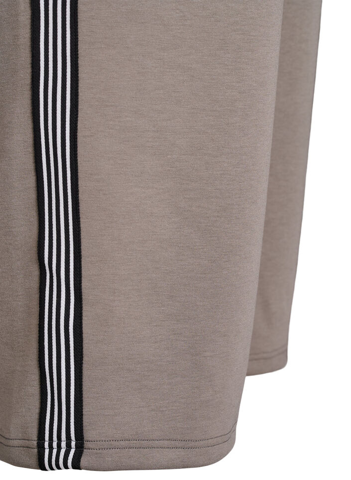 Bukser med sidestiper, Beige, Packshot image number 3