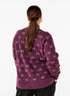 Strikket bluse med mønster og høy hals, Potent P. Mel. Comb, Model image number 1