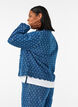 Denimjakke med et slitt m&oslash;nster, Bl&aring;, Model image number 2