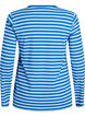 Stripete bluse med lange ermer, Bl&aring;, Packshot image number 1