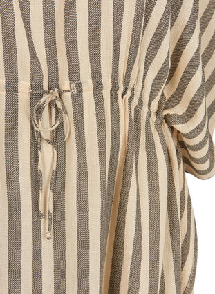 Stripete strandkjole i viskose, Sand Striped, Packshot image number 3