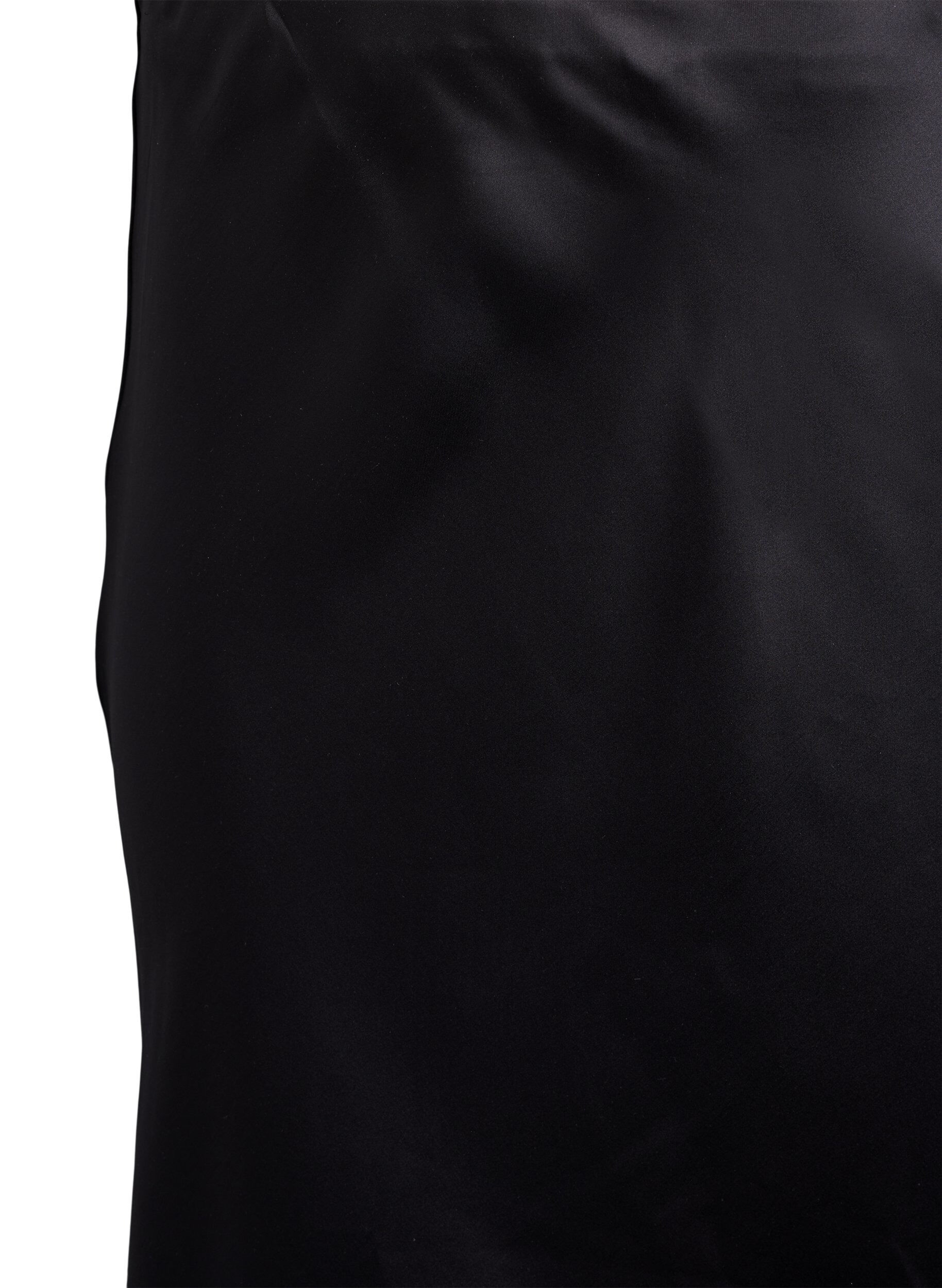 ZizziMidiskj&oslash;rt i sateng, Svart, Packshot image number 2