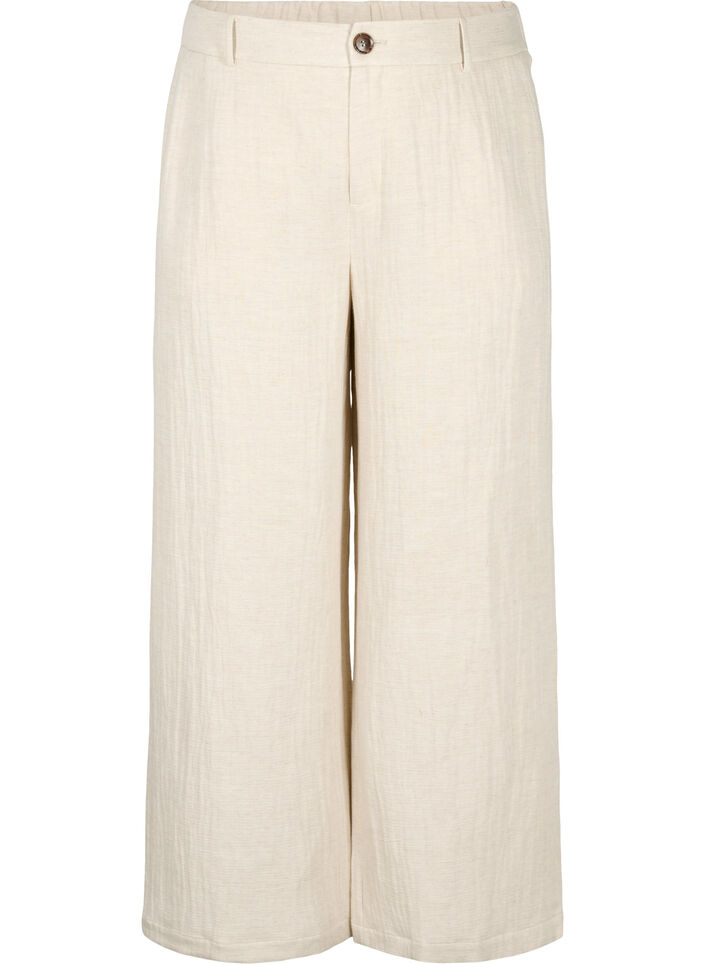Dressbukse i linblandet kvalitet, Rainy Day, Packshot image number 0