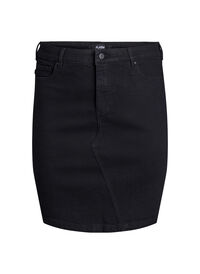 FLASH - Tettsittende skjørt i denim, Svart FLASH - Tettsittende skjørt i denim
