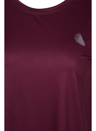 Ensfarget t-skjorte til trening, Fig, Packshot image number 2