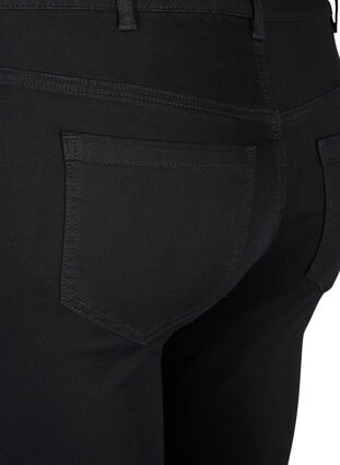 Høy midje Amy jeans med rhinestones, Black, Packshot image number 4