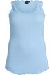Topp med blondekant, Bl&aring;, Packshot image number 0