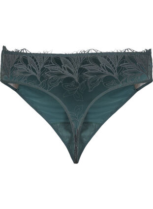 Zizzi Mikrofiberstring med blonde, Grønn, Packshot image number 1