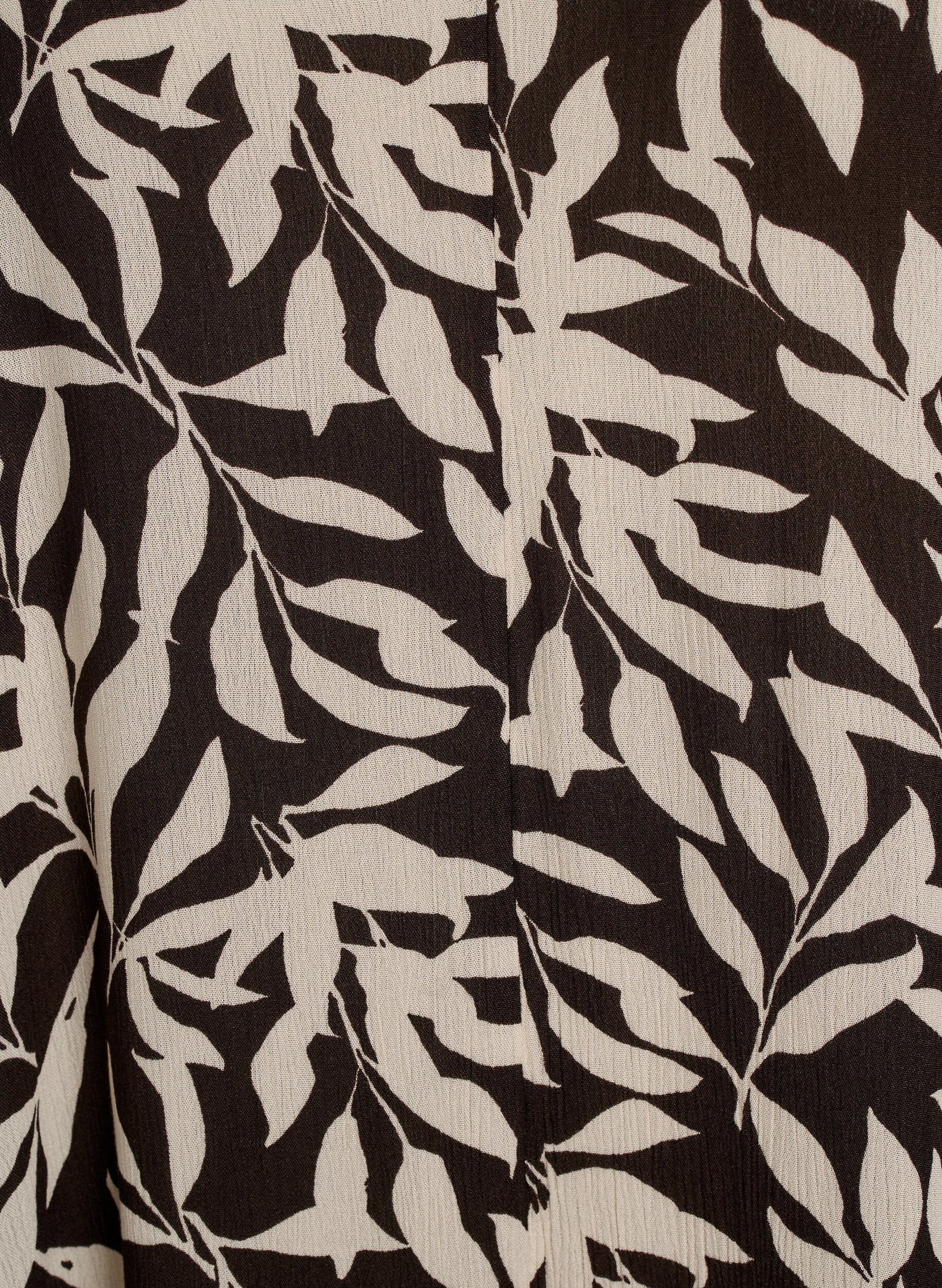 Zizzi Ermel&oslash;s A-linje maxi kjole med V-hals, Brun, Packshot image number 2