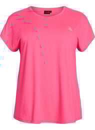 Ensfarget trenings-T-skjorte, Knockout Pink
