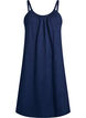Midi strap dress in organic cotton, Blå, Packshot image number 0