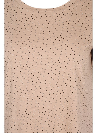 T-skjorte i bomull med prikker, Neutral w. Dots, Packshot image number 2