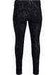 Slim fit bukser med slangemønster, Svart, Packshot image number 1