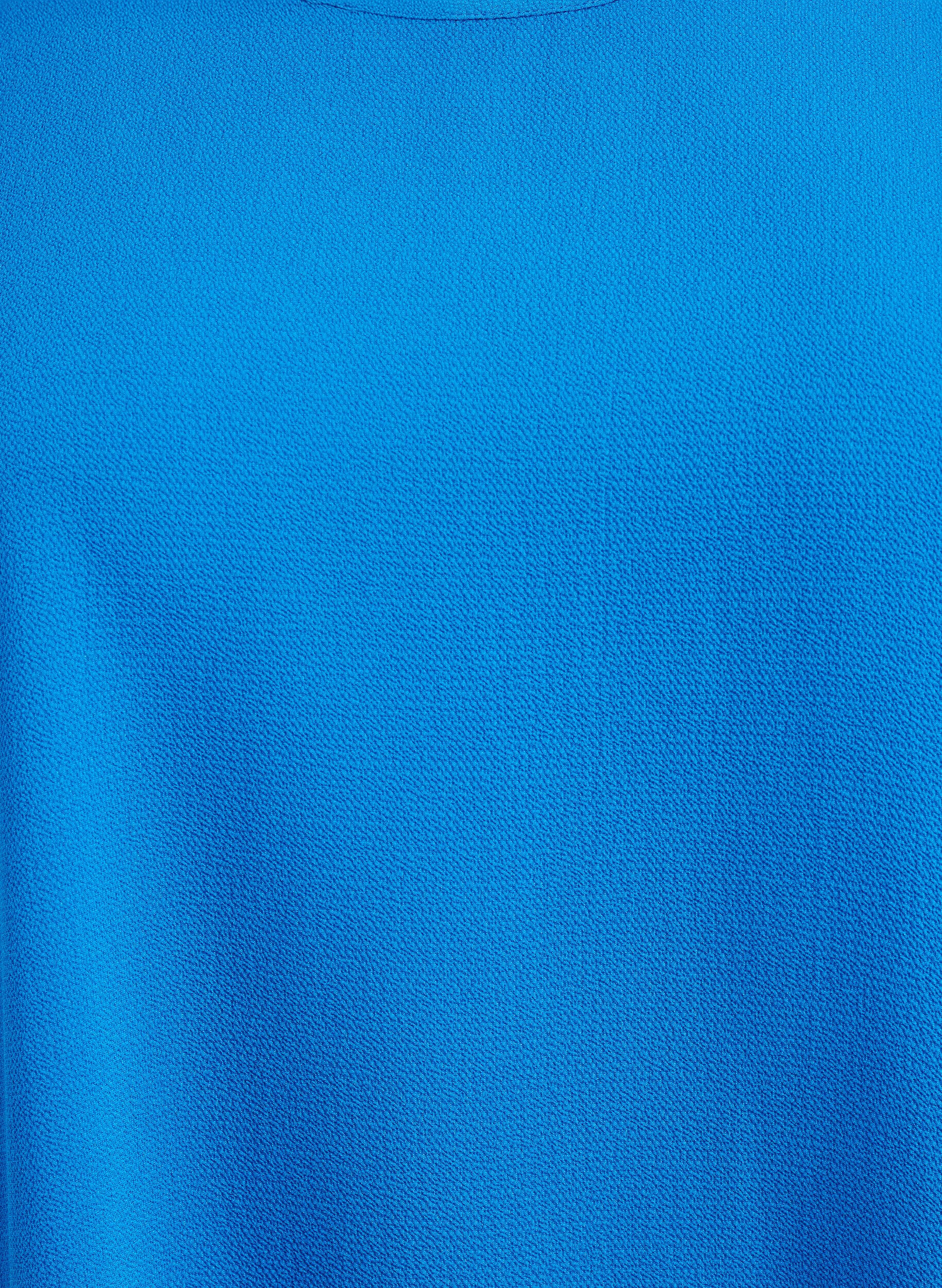 ZizziBluse med korte ermer og rund hals, Bl&aring;, Packshot image number 2