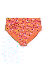 H&oslash;ytlivs bikinitruse med m&oslash;nster, Orange