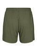Løs shorts i viskose med ribb, Thyme, Packshot image number 1