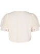 Fest bluse med paljetter og 1/2 ermer, Vanilje, Packshot image number 1