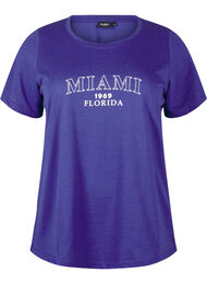 FLASH - T-skjorte med motiv, Royal Blue Miami