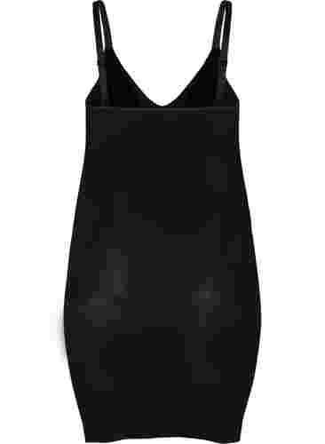 Shapewear kjole med tynne stropper, Black, Packshot image number 1