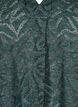 Langermet bluse med glitter og mønster, Grønn, Packshot image number 2