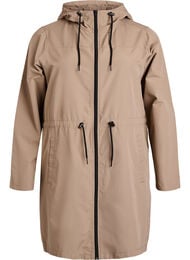 Flash - Lett parkas med hette, Brun