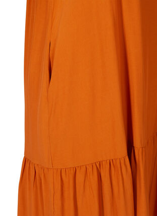 Kortermet kjole med A-form og lommer, Autumnal, Packshot image number 2
