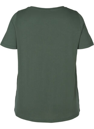 T-skjorte med trykk, Green w. Eagle , Packshot image number 1