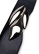Elastisk midjebelte med sølvfarget spenne, Black Silver Buckle, Packshot image number 1