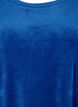 Velourkjole med korte ermer og rund hals	, Monaco Blue, Packshot image number 2