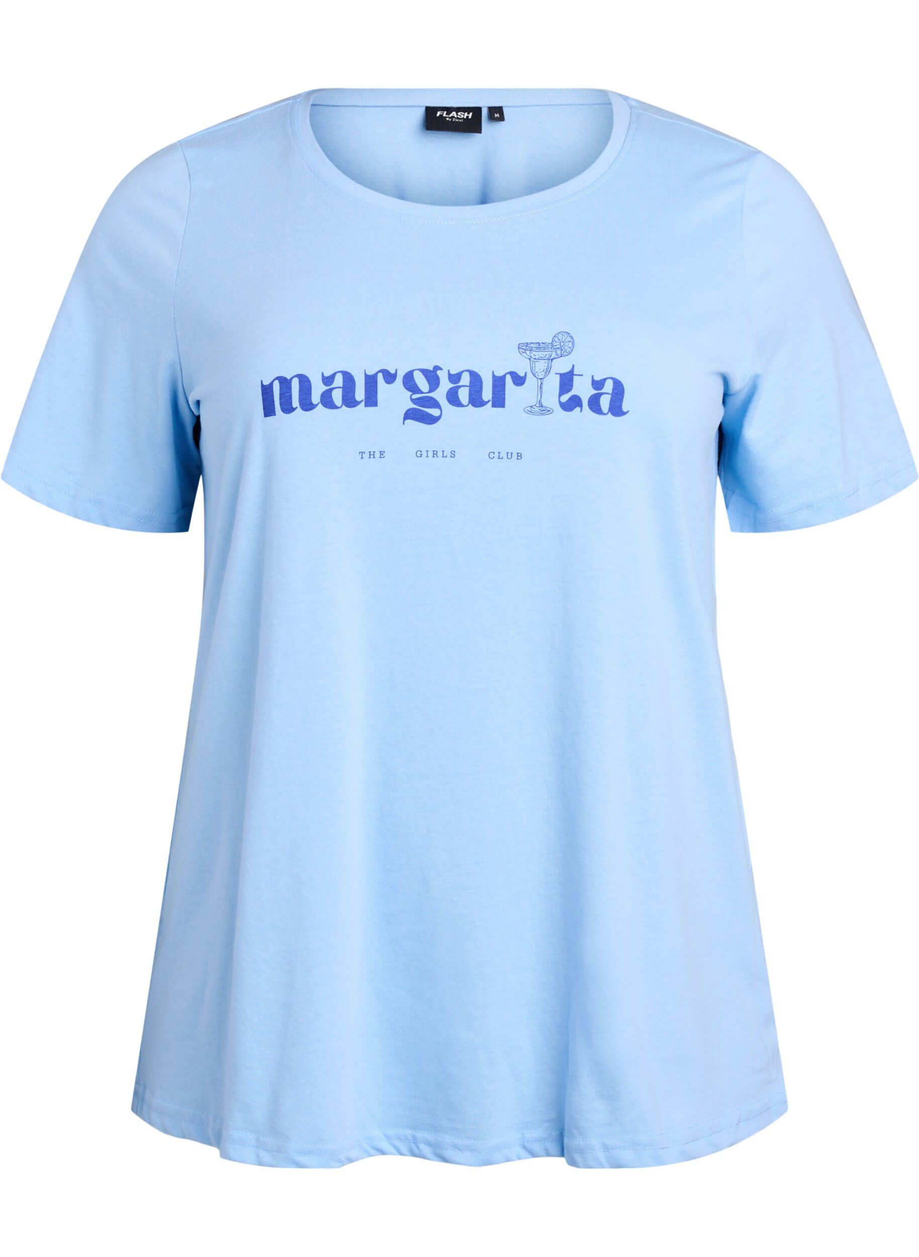 Zizzi FLASH - T-skjorte med motiv, Bl&aring;, Packshot image number 0