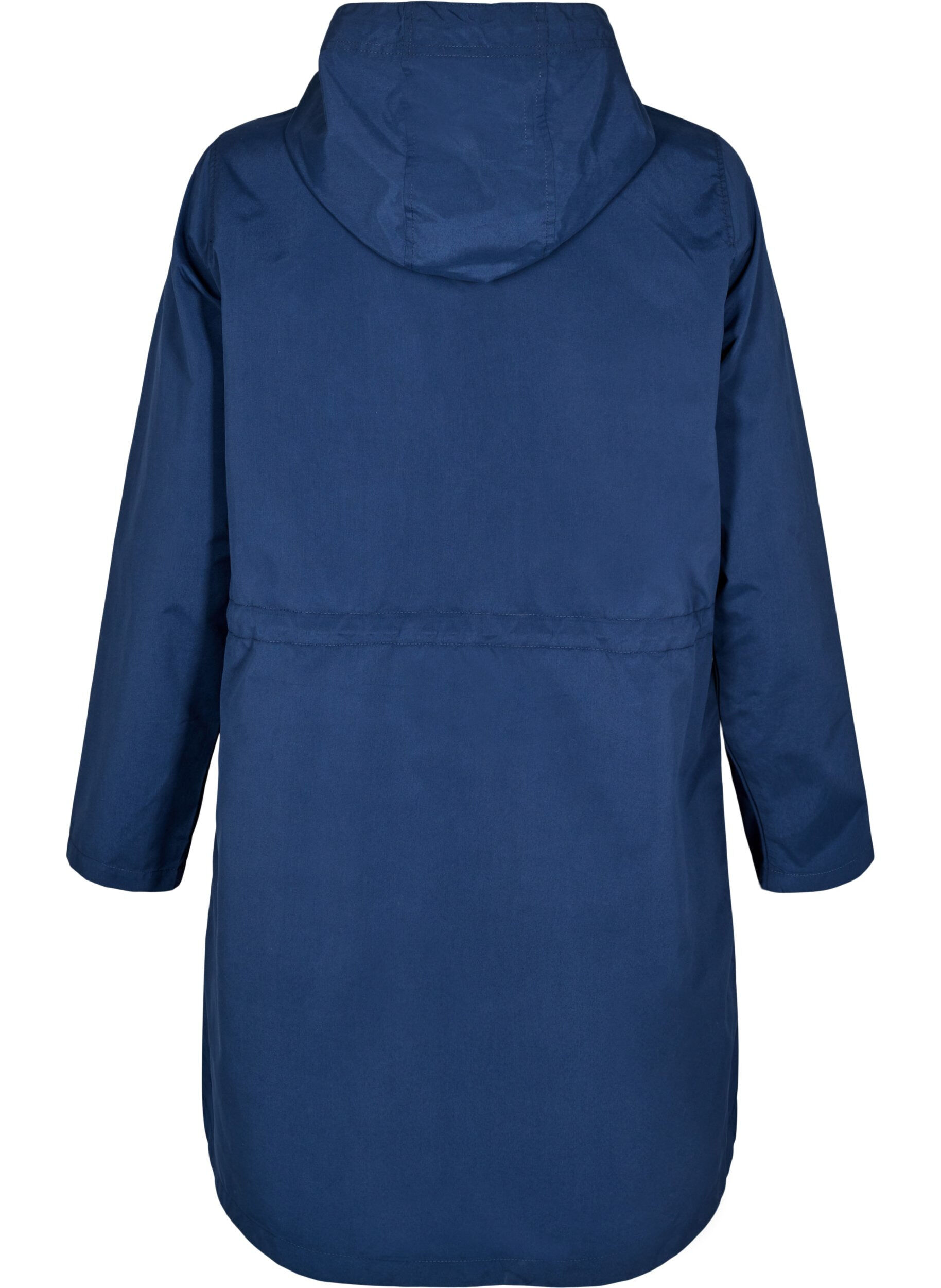 Zizzi Flash - Lett parkas med hette, Bl&aring;, Packshot image number 1