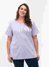 FLASH - T-skjorte med motiv, Lavender, Model