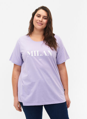 FLASH - T-skjorte med motiv, Lavender, Model image number 0