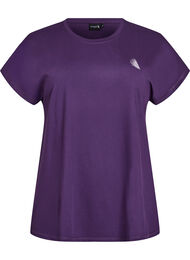 Ensfarget trenings-T-skjorte, Purple Pennant