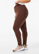 Fôret tights i bomull, Brun, Model image number 2