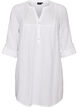 Bomullsmuslin tunika med broderie anglaise, Hvit, Packshot image number 0