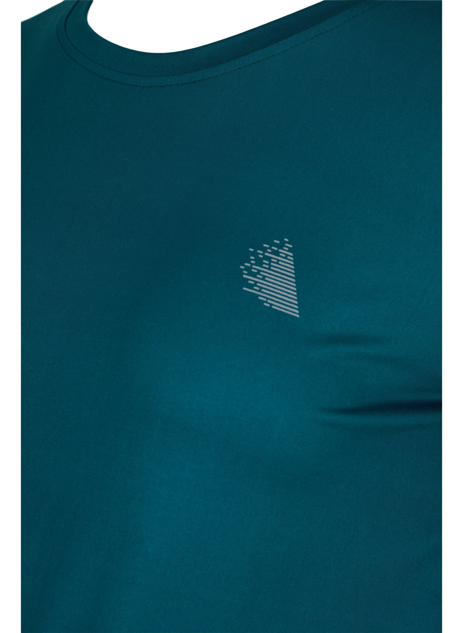 Zizzi T-skjorte til trening for gravide, Deep Teal, Packshot image number 2