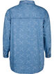 Ledig dongerijakke med mønster, Light blue denim, Packshot image number 1