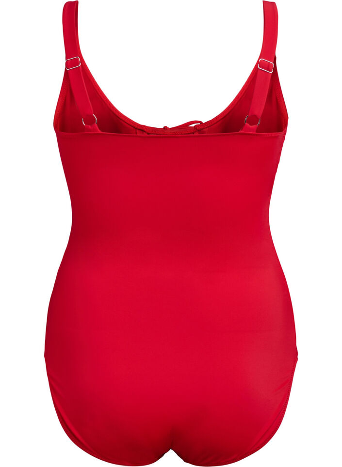 Badedrakt med sløyfer, True Red , Packshot