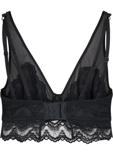 Blonde-BH med bøyle og mesh, Black, Packshot image number 1