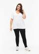 FLASH - T-skjorter med V-hals, 2 stk., White/Black, Model image number 2